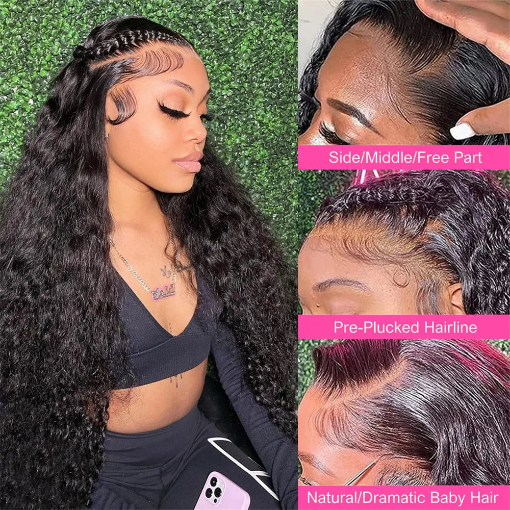 Silkwave 30 40 Inch Deep Wave 13x6 HD Lace Front Human Hair Wig Loose Water Curly 13x4 Lace Frontal Wig Human Hair For Women