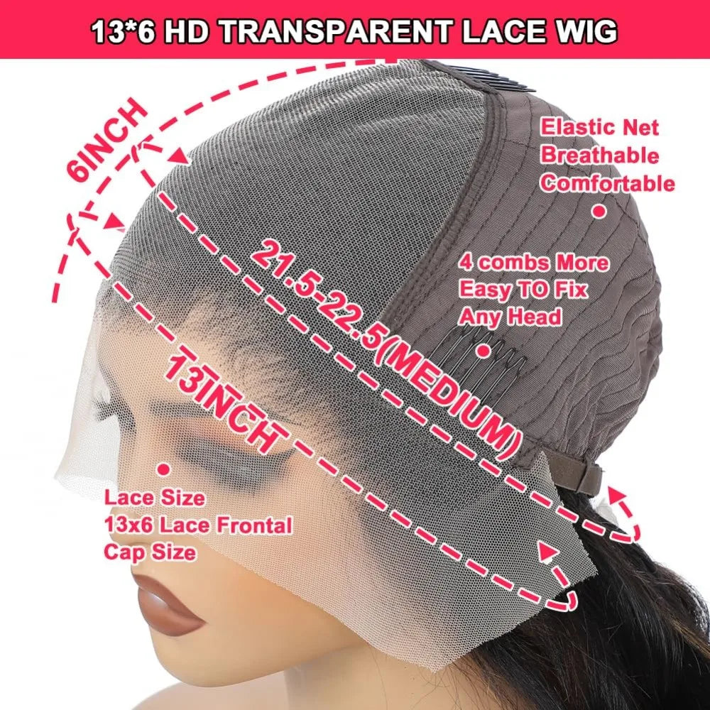 1B/30 Ombre Highlight Lace Front Wigs Human Hair 13x6 Body Wave Wig Human Hair 13x4 Transparent Lace Frontal Wigs For Women