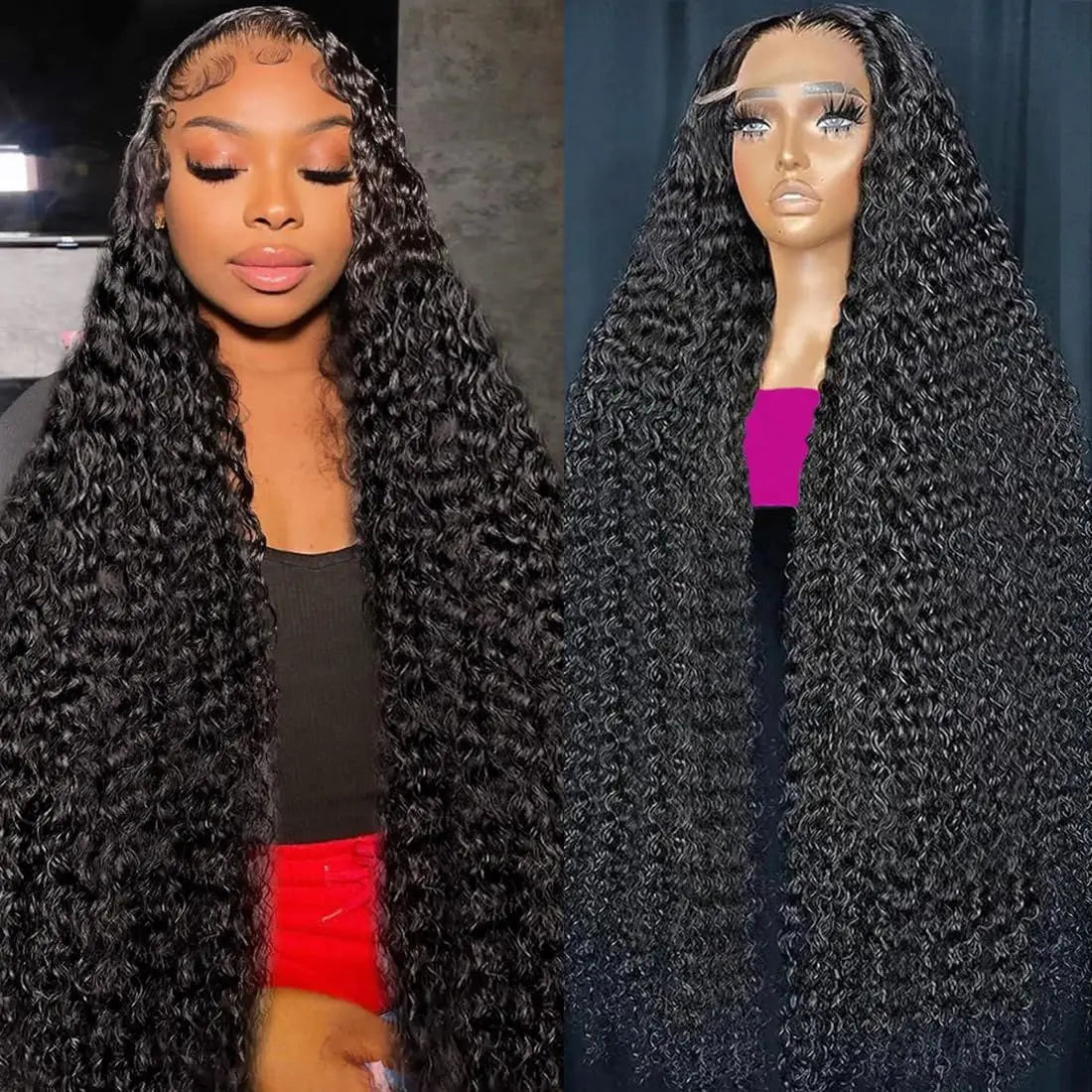 Silkwave 30 40 Inch Deep Wave 13x6 HD Lace Front Human Hair Wig Loose Water Curly 13x4 Lace Frontal Wig Human Hair For Women