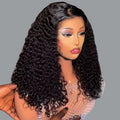 Deep Wave 13x4 Lace Frontal Bob Wig 200% Density Human Hair Wigs Brazilian Pre Plucked Virgin Hair Water Wave Invisible Lace Wig