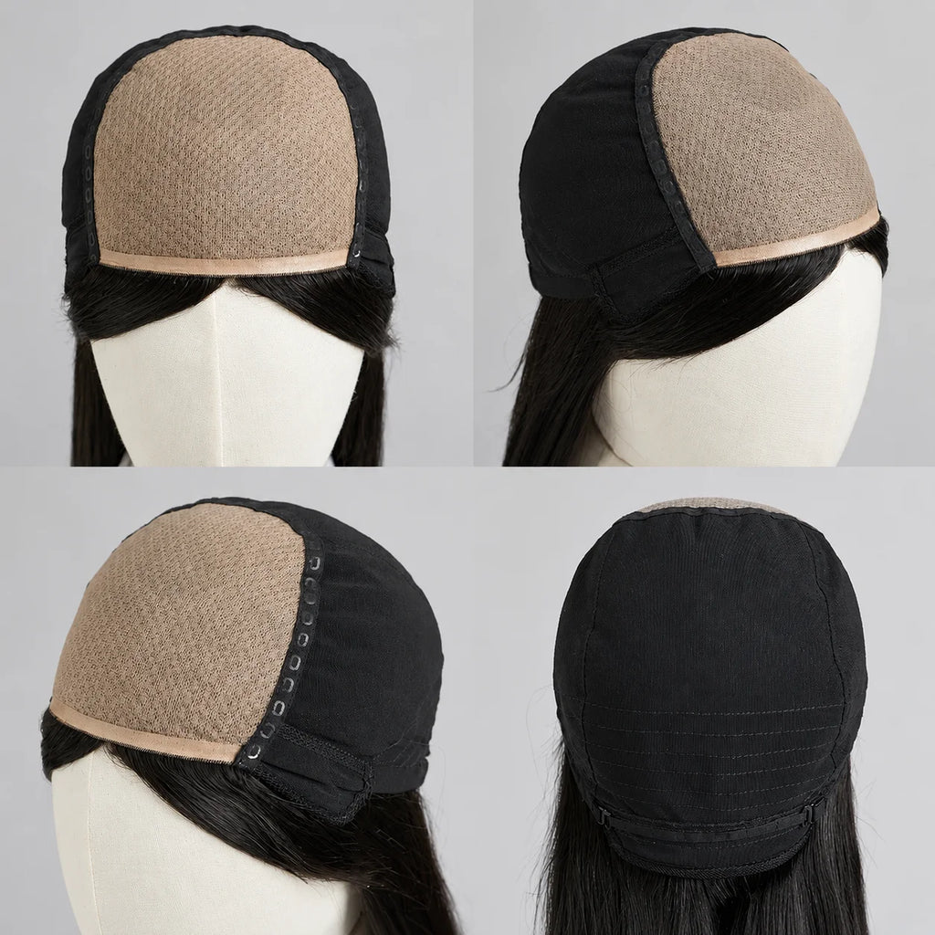 Glueless 6x6 Silk Base Wig 100% Human Hair Pre Plucked Natural Hairline Silk Top Closure Straight Virgin Hair Wigs For Women