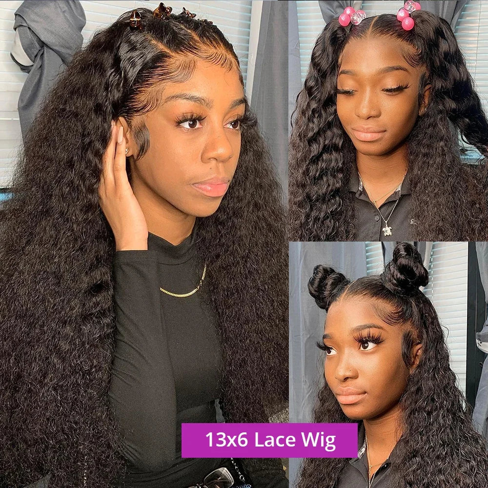 Silkwave 30 40 Inch Deep Wave 13x6 HD Lace Front Human Hair Wig Loose Water Curly 13x4 Lace Frontal Wig Human Hair For Women