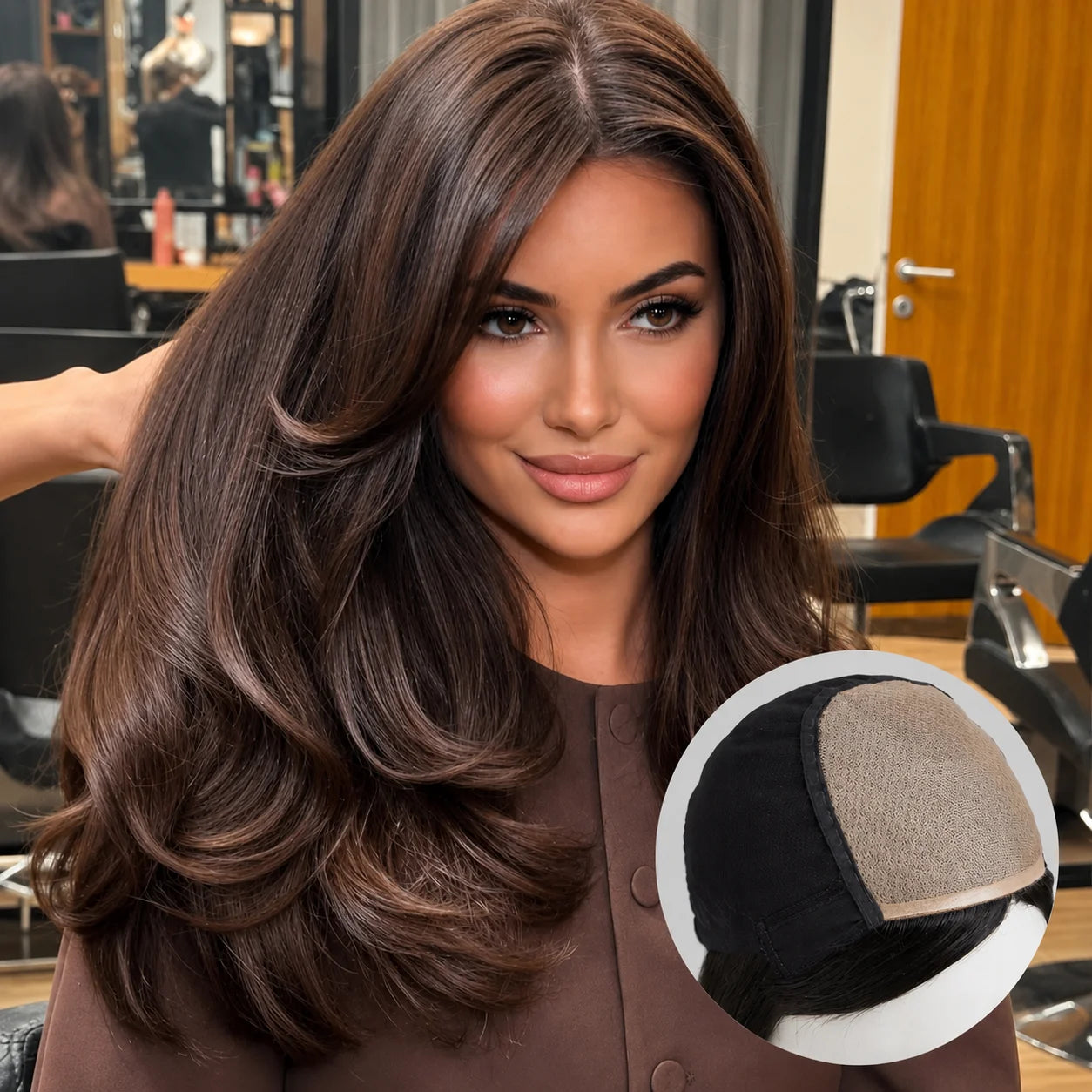Glueless 6x6 Silk Base Wig 100% Human Hair Pre Plucked Natural Hairline Silk Top Closure Straight Virgin Hair Wigs For Women