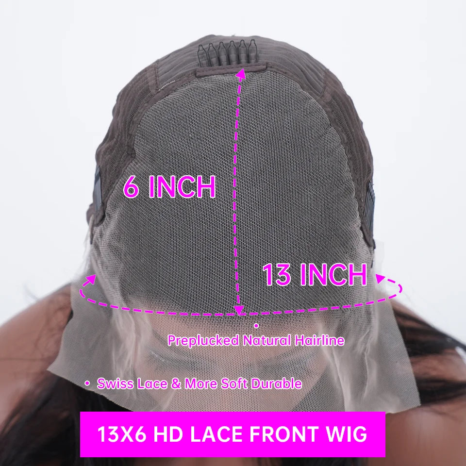46 Inch HD 13x6 Loose Deep Wave Lace Frontal Human Hair Wig Brazilian 13x4 360 Water Curly Lace Front Wigs For Women 200 Density