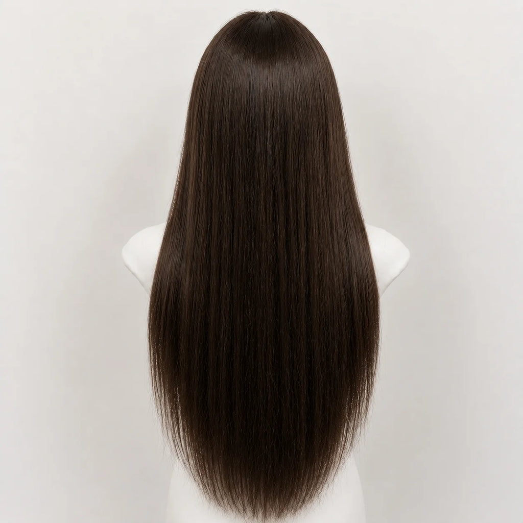 Glueless 6x6 Silk Base Wig 100% Human Hair Pre Plucked Natural Hairline Silk Top Closure Straight Virgin Hair Wigs For Women