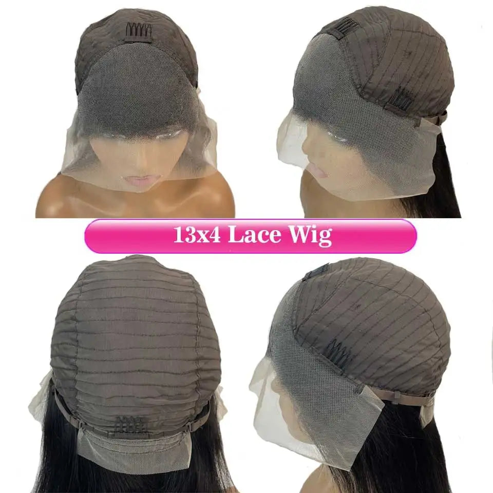 Short Curly Bob Wigs 200% HD 13X4 Lace Front Wig  Human Hair Deep Water Wave Wigs For Women Remy Brazilian Human Hair Wigs